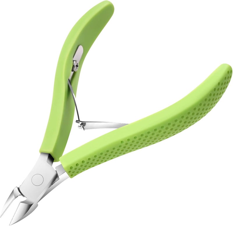 TEAORB Cuticle Trimmer, Professional Nail Cuticle Cutter, Stainless Steel Cuticle Remover Nippers with Non-Slip Silicone Handle, Manicure Tools for Nail Care，Cuticle Clipper for Nails Dead Skin. - Image 1